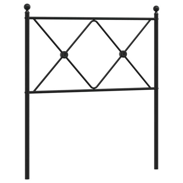 vidaXL Metal Replace Headboard White 75cm