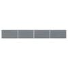 vidaXL Garden Raised Bed Galvanised Steel 320x40x45 cm Grey