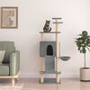 vidaXL Cat Tree with Sisal Scratching Posts Light Grey 153 cm