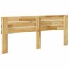 vidaXL Headboard 200 cm Solid Wood Oak