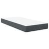 vidaXL Bed Mattress with Mattress Grey 90 x 200 cm Fabric