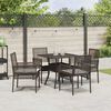 vidaXL Garden Dining Set 5 pcs Brown Poly rattan