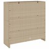 vidaXL Storage Cabinet with Shelf Beige 100 x 36 x 102 cm Rattan