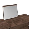 vidaXL Dressing Table with Mirror Brown Oak 100x45x76 cm
