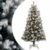 vidaXL Artificial Hinged Christmas Tree 120 cm 150 LEDs Warm White