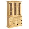 vidaXL Highboard Corona Brown 112x43x191.5 cm Solid Wood Mexican Pine