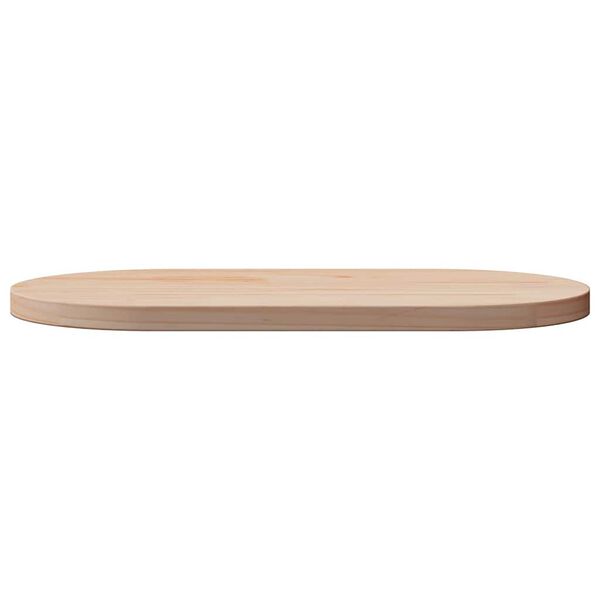 vidaXL Table Top 70x35x2.5 cm Solid Wood Pine Oval