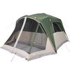 vidaXL Family Tent with Porch 6-Person Green Waterproof