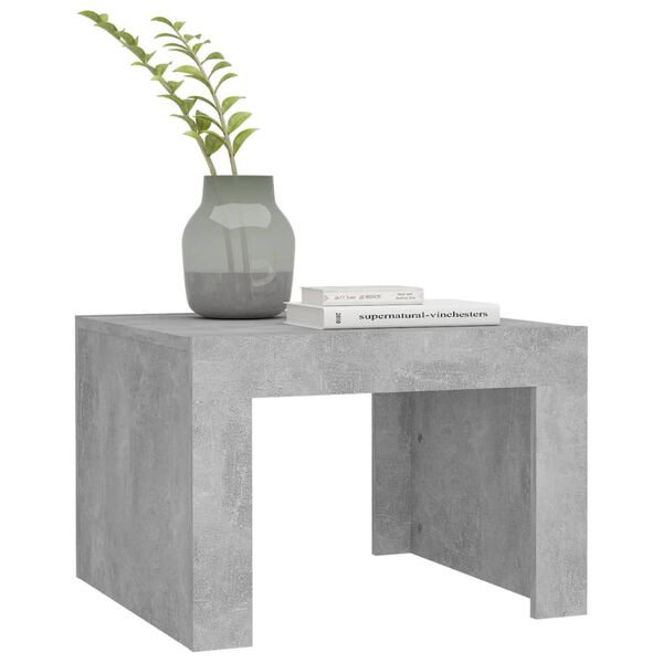 vidaXL Coffee Table Concrete Grey 50x50x35 cm Engineered Wood