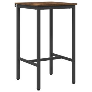 vidaXL Bar Table 52 x 52 x 90 cm Engineered Wood Smoked Oak