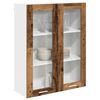 vidaXL Hanging Cabinet Old Wood 80 x 31 x 100 cm Engineered Wood