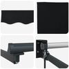 vidaXL Retractable Awning Black 350 x 250 cm Polyester and Aluminium