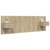 vidaXL Bed Headboard with Cabinets Sonoma Oak Engineered Wood