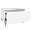 vidaXL Side Table White 50x46x35 cm Engineered Wood