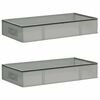 vidaXL Storage Box with Transparent Top Window 2 pcs Non-woven fabric