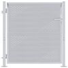 vidaXL Garden Gate with Lock Silver 85 x 97 cm Stainless Steel