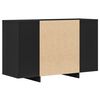 vidaXL Sideboard with Drawer Black 120 x 41 x 75 cm Engineered Wood