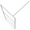 vidaXL Walk-in Shower Wall Silver 90x195 cm Clear ESG Glass
