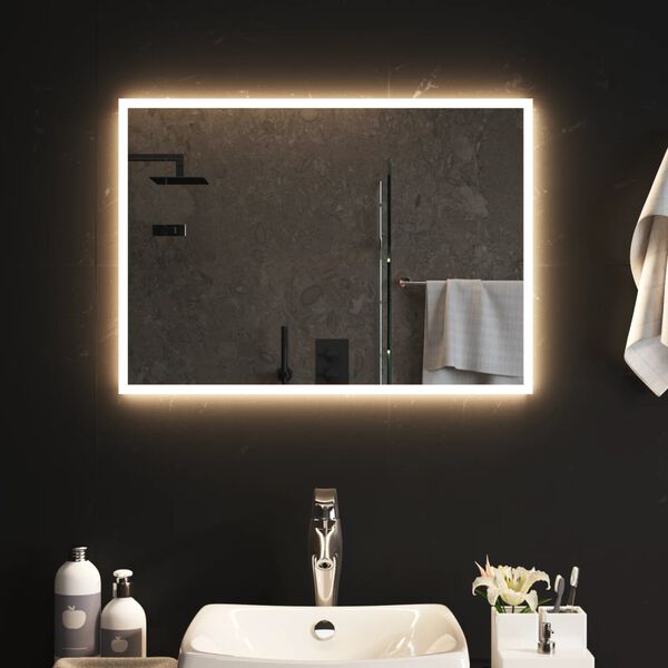 vidaXL LED Bathroom Mirror 70x50 cm