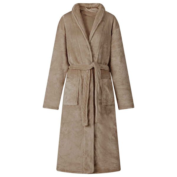 vidaXL Bathrobe without Hood Camel XXXL Flannel