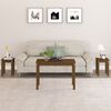 vidaXL Nesting Tables 3 pcs Honey Brown Solid Wood Pine