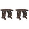 vidaXL Garden Footstools 2 pcs Solid Wood Fir