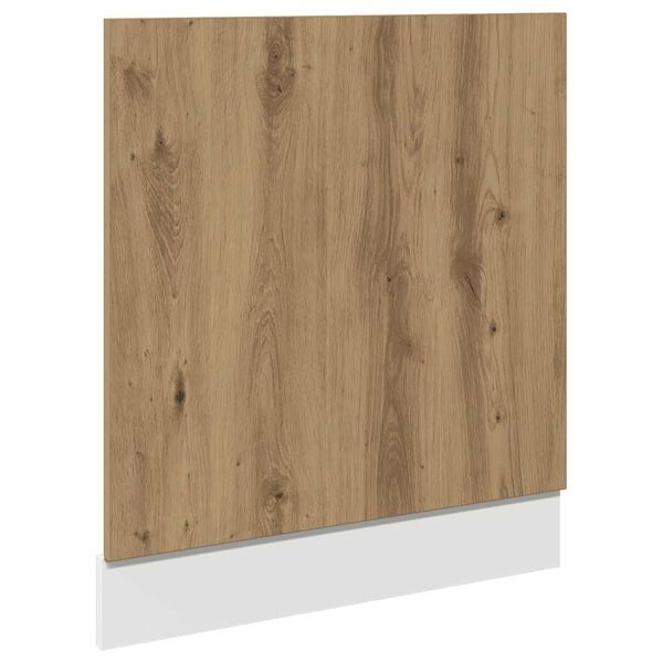 vidaXL Dishwasher Panel Lyon Artisan Oak 60x1.5x67 cm Engineered Wood