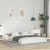 vidaXL Bed Frame White 120 x 190 cm Solid Pine Wood