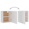 vidaXL Hanging Cabinet Lyons 2 pcs White 50x31x60 cm Engineered Wood