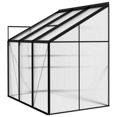 vidaXL Greenhouse Anthracite Aluminium 3.8 m³