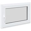 vidaXL Basement Window "RISOR" 90x50 cm Tilt&Turn DIN Right White