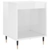 vidaXL Bedside Cabinet High Gloss White 40x35x50 cm Engineered Wood