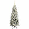 vidaXL Artificial Christmas Tree with 150 LEDs White 53 x 53 x 120 cm