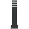 vidaXL Outdoor Floor Lamps with Outlet 3pcs Black 50 cm Aluminium