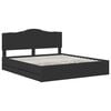 vidaXL Bed Frame with Drawer Black 200 x 200 cm Engineer Wood