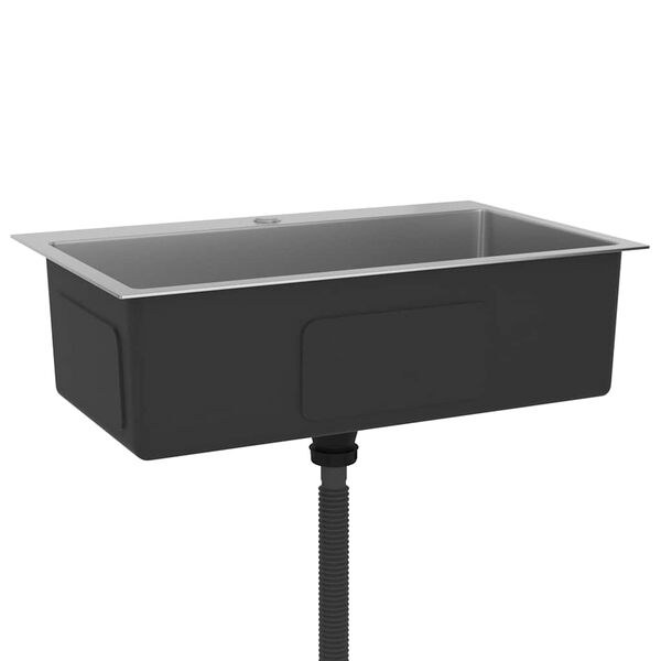 vidaXL Handmade Kitchen Sink Stainless Steel