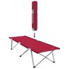 vidaXL Folding Camping Bed Folding Red 62 x 194 x 42 cm Oxford fabric