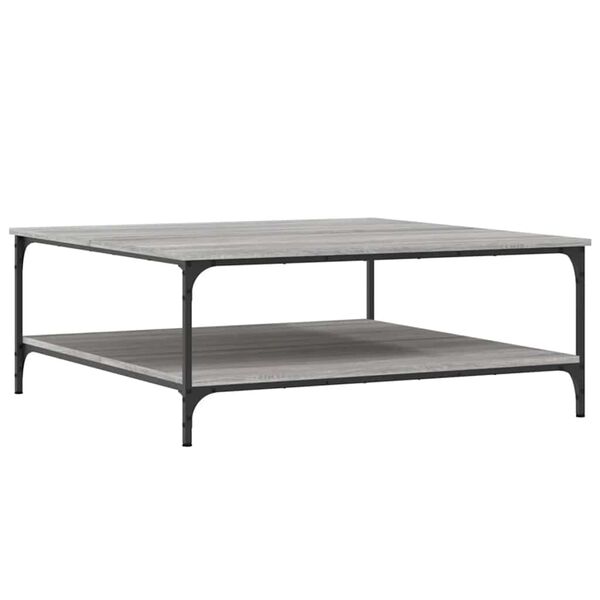 vidaXL Coffee Table Grey Sonoma 100x100x40 cm Engineered Wood