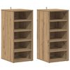 vidaXL Shoe Cabinets 2 pcs Artisan Oak 32x35x70 cm Engineered Wood