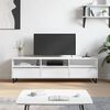 vidaXL TV Cabinet High Gloss White 150x30x44.5 cm Engineered Wood
