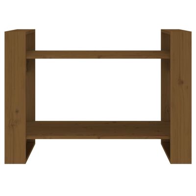 vidaXL Book Cabinet/Room Divider Honey Brown 80x35x56.5 cm Solid Wood