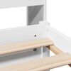 vidaXL Bookcase Bed without Mattress White 75x190cm Small Single Solid Wood Pine
