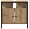 vidaXL Bathroom Furniture Set with Shelf 3 pcs Brown Engineered wood
