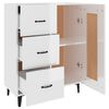 vidaXL Sideboard High Gloss White 69.5x34x90 cm Engineered Wood