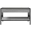 vidaXL Coffee Table with Infinity LED Grey Sonoma 70x50x38 cm