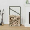 vidaXL Firewood Rack Olive Green 60x25x100 cm Cold-rolled steel
