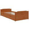 vidaXL Bed Frame without Mattress Honey Brown Solid Wood Pine 90x200 cm