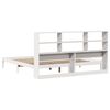 vidaXL Bookcase Bed without Mattress White 200x200 cm Solid Wood Pine