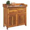 vidaXL Garden Cabinet Natural 78 x 36.5 x 78cm Solid Acacia Wood