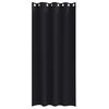 vidaXL Blackout Curtains with Rings 2 pcs Black 245 x 140 cm Polyester